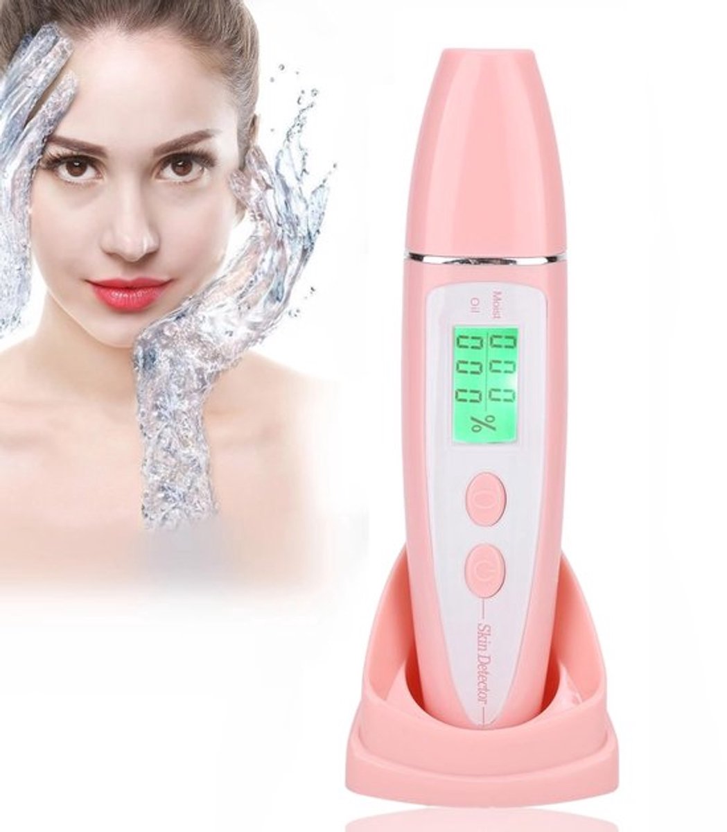 Digitale huiddetectorpen Huid Gezicht Huid Tester Analyzer Water Olie Tester Analyse Vochtigheidsmachine met LCD-scherm Huidverzorging Draagbare digitale huiddetectorpen voor thuis schoonheidssalon (02)