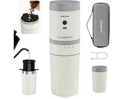 SnelShoppen - Draagbare Elektrische Koffiemolen met Geïntegreerd Infusiesysteem, Draadloos en Oplaadbaar, Stalen Filter en Thermobeker voor Camping, R