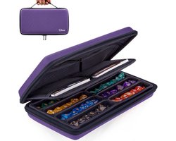 Thijox - Dobbelstenen etui voor DND dobbelstenen set, tafelspelen, dobbelstenen rollen dienblad, dobbelstenen schaal en voorraadcontainer, RPG case or