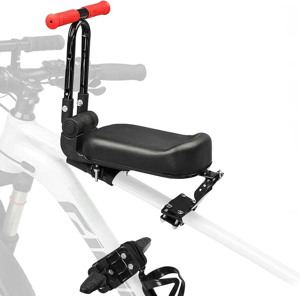 SnelShoppen - Kinderfietszitje Voorfiets, Mountainbike, Voorfietszadels Set van 3, Ultralicht, Draagbaar, Opvouwbaar, Geen Gereedschap Nodig, Max 40 k