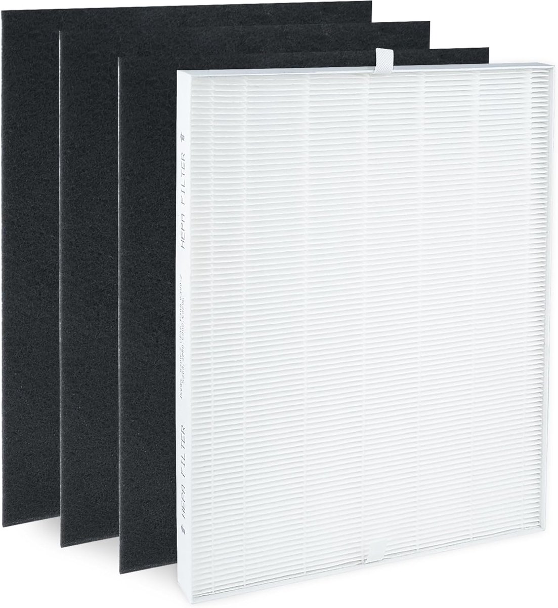 SnelShoppen - 115115 HEPA-vervangingsfilter A voor luchtreiniger - H13 True HEPA-filter + 3 koolstofvoorfilters - Compatibel met Winix PlasmaWave-mode