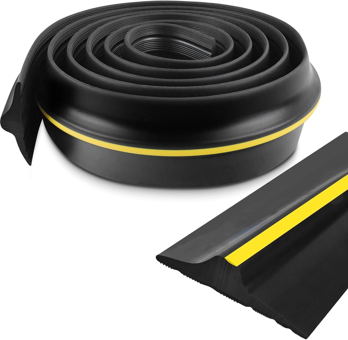 SnelShoppen - Garagedeurafdichting Rubber Drempelstrip - Universele Tochtstrip - Weerbestendige Afdichting voor Isolatie - Houdt Garage Schoon en Droo