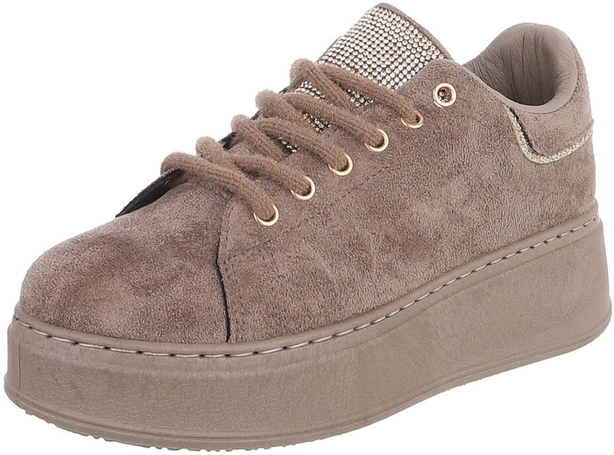 Lage veterschoen - platformzool - dames Mt:41