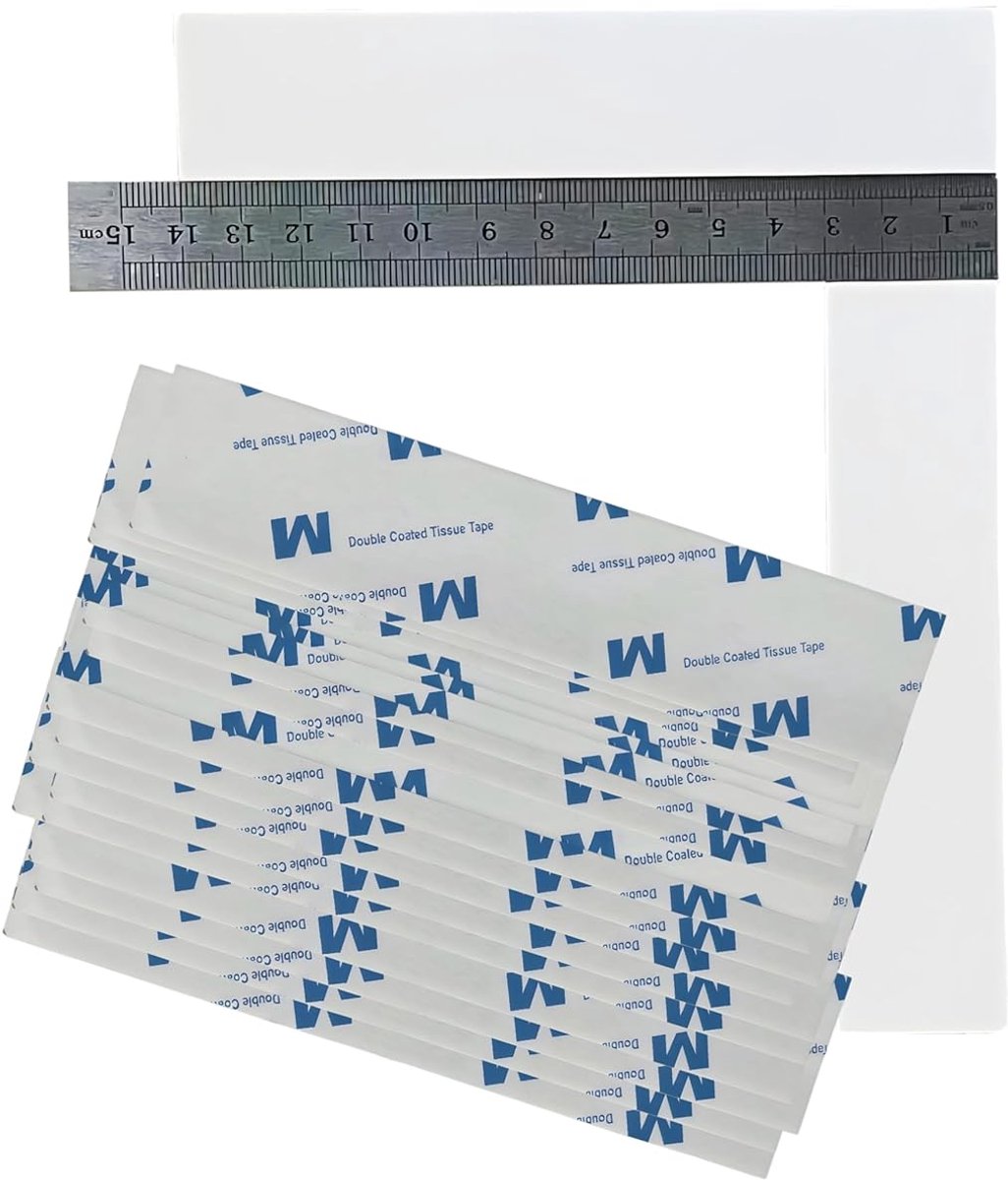 SnelShoppen - Dubbelzijdige EVA Foam Sticker voor Plankverdeler, Heavy Duty Montage Tape, Voor Decoratie, 20 Stuks, 140mm x 30mm, Wit