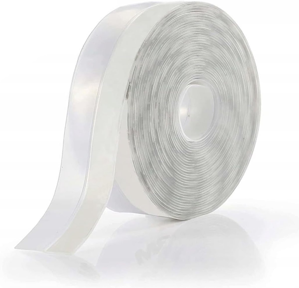 SnelShoppen - 5m x 3.5cm Transparante Zelfklevende Tochtstrip voor Deuren, Ramen en Garages, Vermindert Luchtstroom, Thermische en Geluidsisolatie