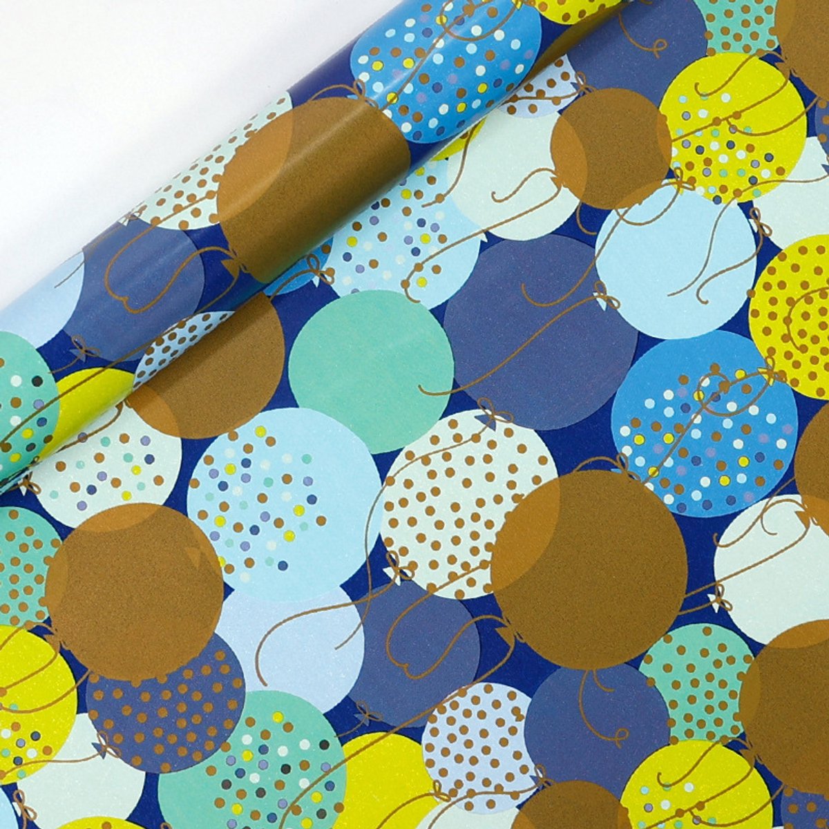 2 rollen verjaardagsinpakpapier voor feestjes en babyshowers - 43 cm x 3 m - Stijl 4