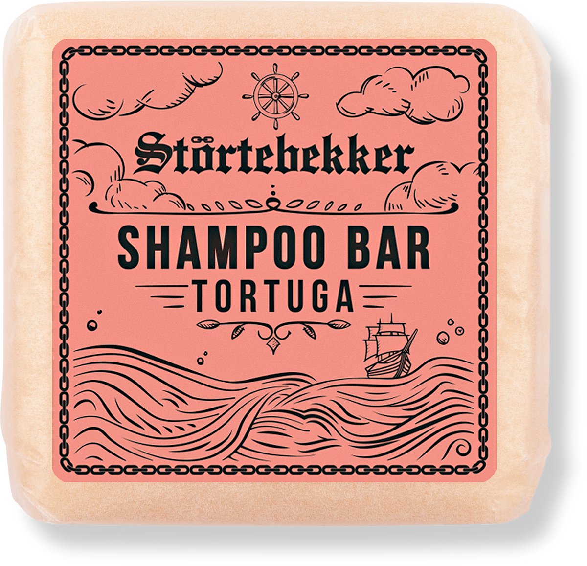 Störtebekker® Premium Shampoo Bar Tortuga - Kruidige, frisse geur - Vaste shampoo voor mannen en vrouwen - 3-in-1 douchezeep voor mannen voor haar, hoofdhuid en baard - Hydraterende shampoo - veganistisch, handgemaakt - 100 g Solid Shampoo Bar