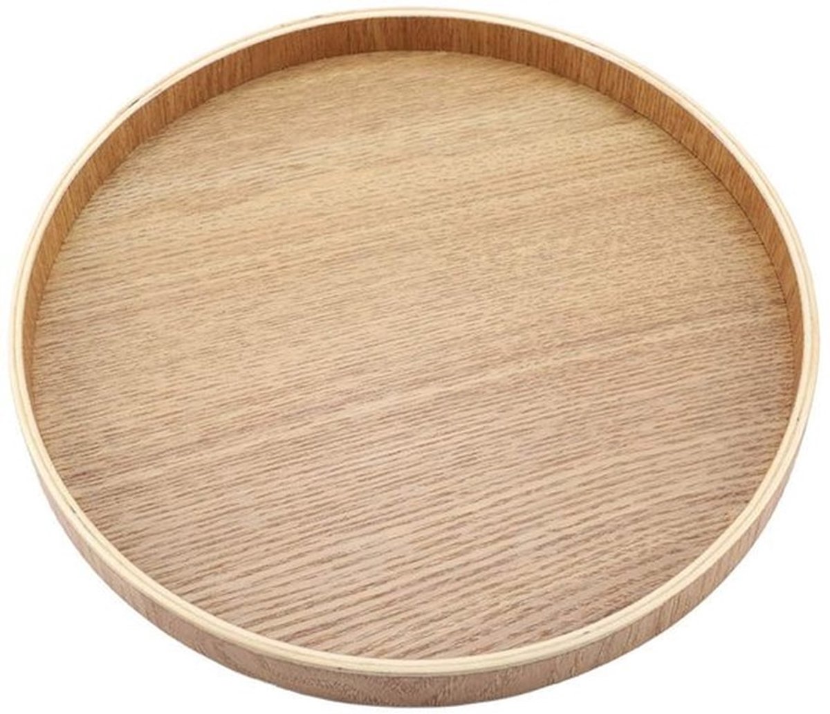 Houten dienblad plaat, dienblad compartiment voedselopslag organiseren houten schotels lade, ronde schotel catchall kaasborden voor koffie thee fruit feest diner zuur snoep