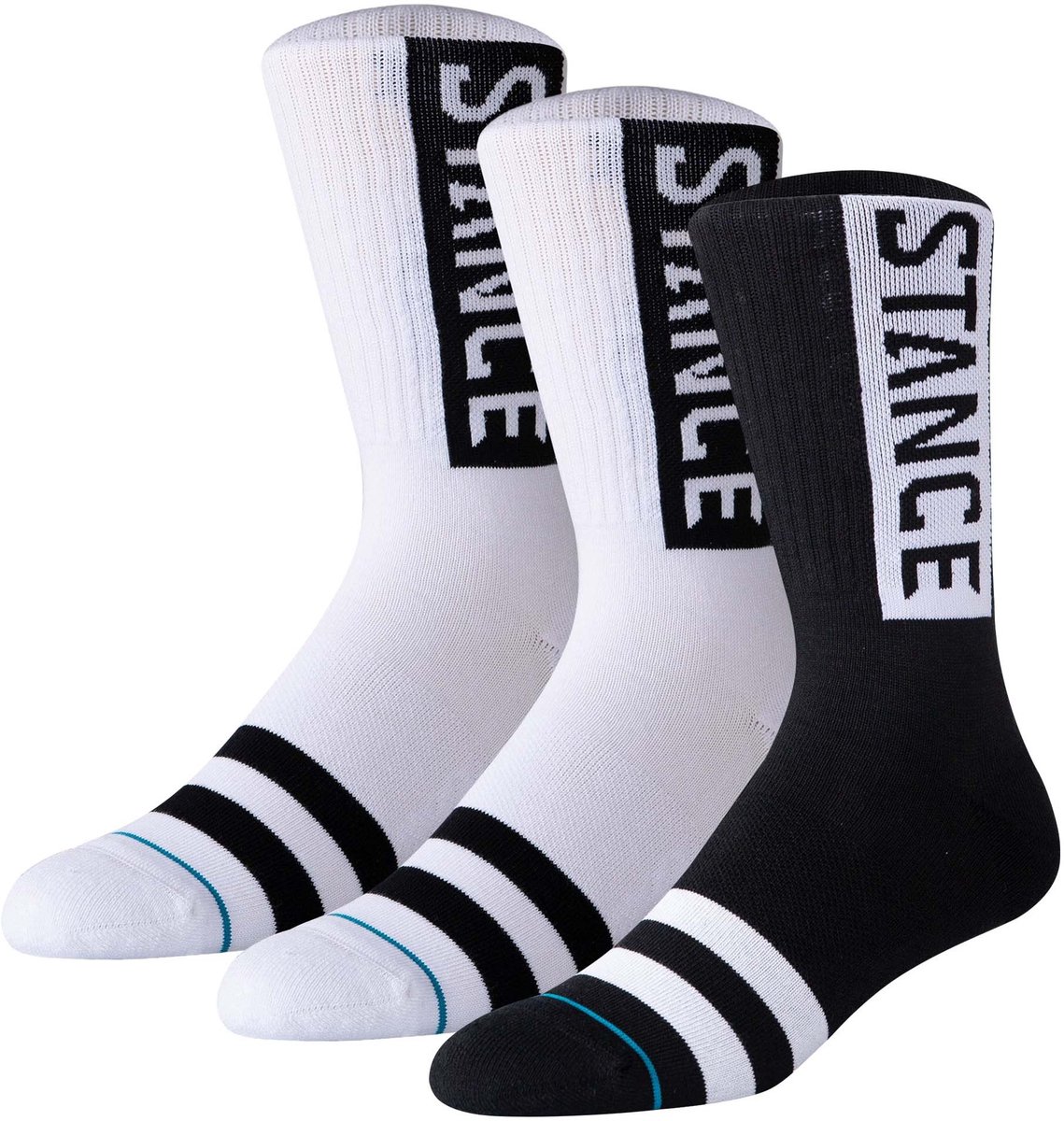 STANCE Sokken OG Crew 43-47 Set van 3