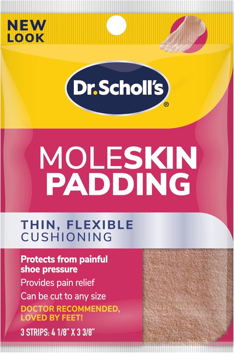 SnelShoppen - Moleskin Plus Plakband voor Blaren, Comfortabel en Ademend, 6 Stuks, Zacht en Flexibel, Ideaal voor Wandelen, Feestjes, en Dagelijks Geb