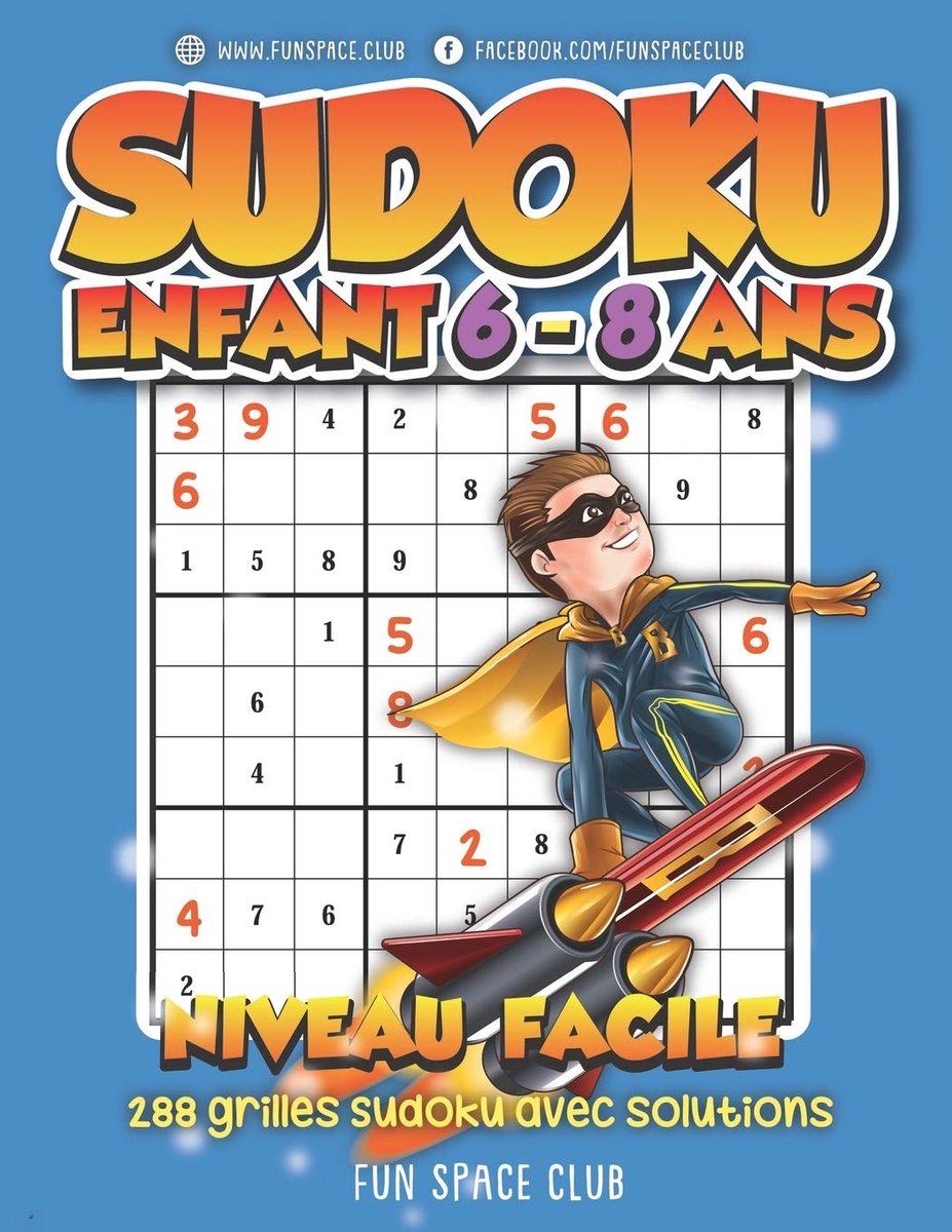 SnelShoppen - Sudoku voor Kinderen 6-8 Jaar - 288 Gemakkelijke 9x9 Grilles met Oplossingen - Educatief Spel voor Ontwikkeling en Plezier