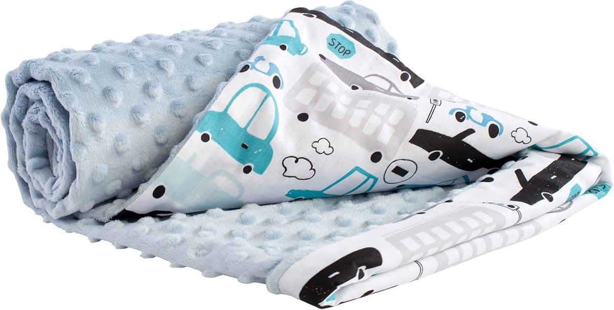 SnelShoppen - Baby Deken 100% Katoen 75x100 cm Multifunctioneel Zacht Delicaat Knuffeldeken Dunne Bilateraal Voor Kinderen en Babykamer