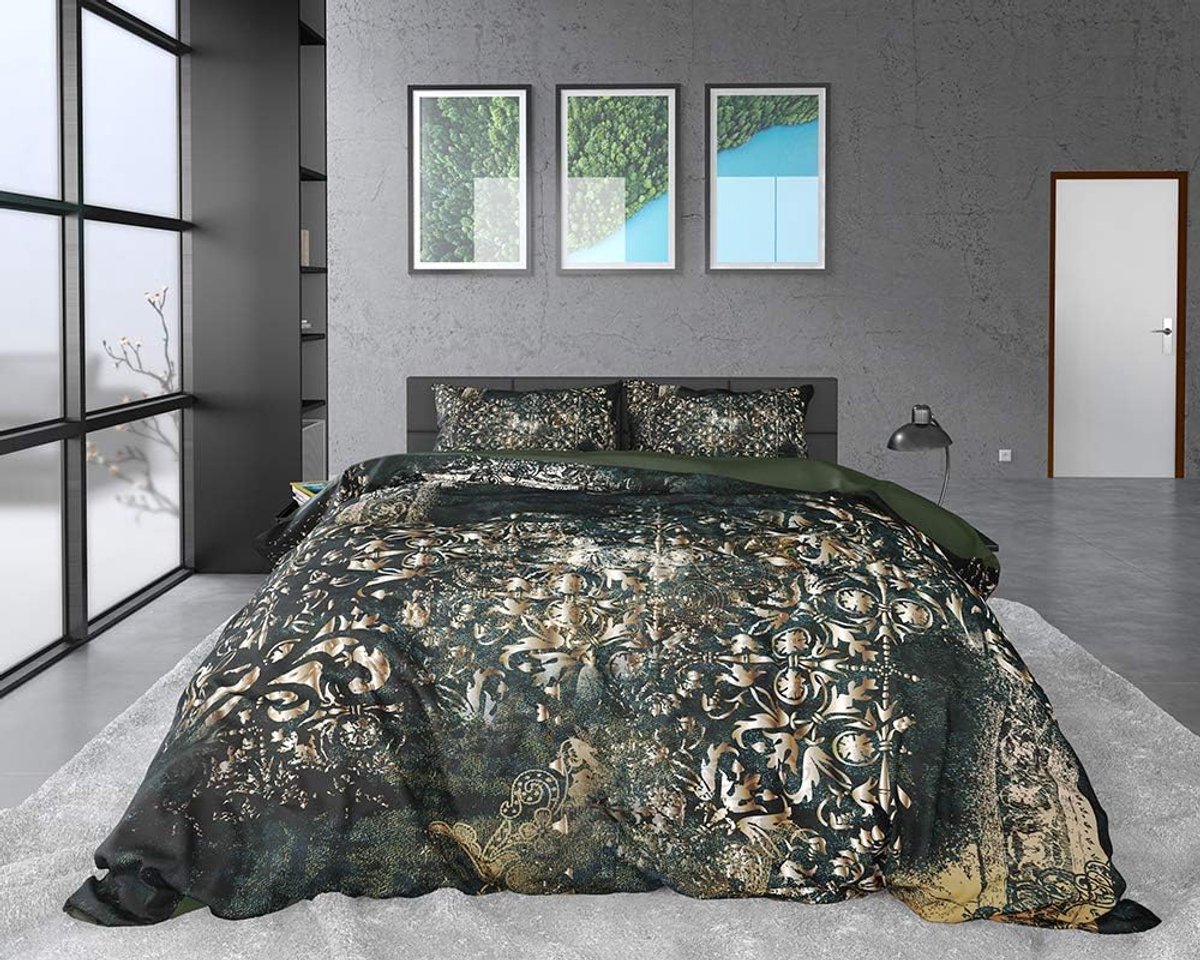 SnelShoppen - Duvet Cover Cotton Satin Nairobi - Luxe Dekbedovertrek 240x220 cm - Superzacht, Ademend, Vochtregulerend, Inclusief Kussenslopen