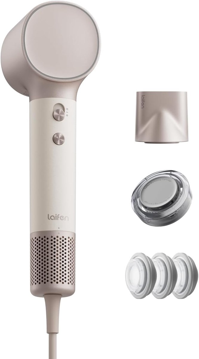 SnelShoppen - Professionele Haardroger met Hoge Snelheid, Borstelloze Motor 110.000 omw/min, 200 Miljoen Negatieve Ionen, Intelligente Temperatuurrege
