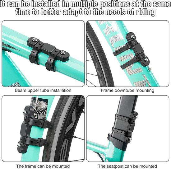 Thijox - Bidonhouder Fiets Adapter Montagebasis zonder Schroeven, Universele Antislip Flessenhouder voor Fietsen, MTB, Scooters, E-Bikes — afbeelding 4