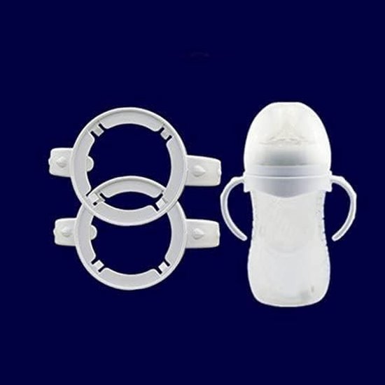 SnelShoppen - Babyvoeding Flessenhouder Easy Grip Standaard Kunststof Handvat voor AVENT Natural Series Wit (5-pack) - Ideaal voor Kinderen, Thuis & O — afbeelding 4