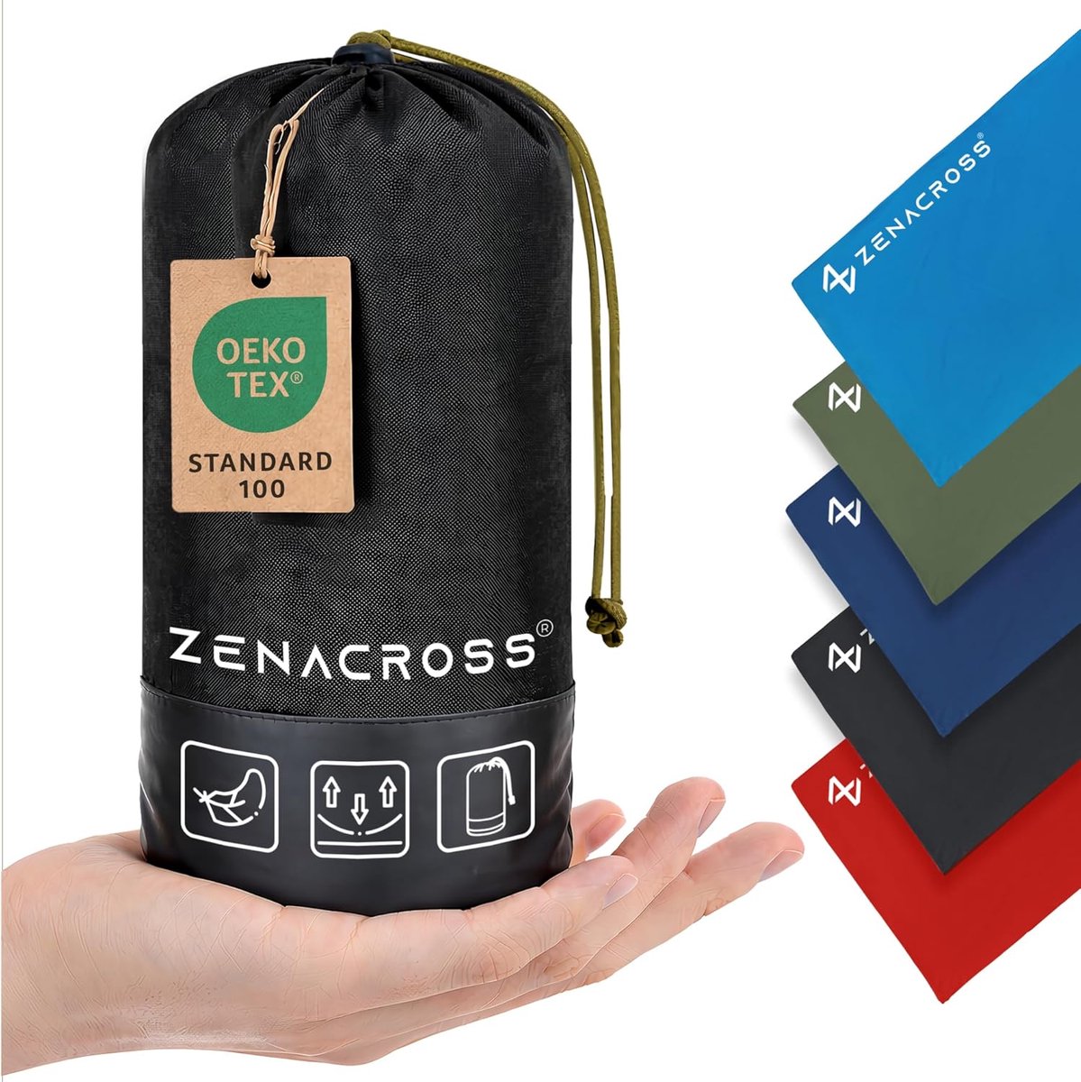SnelShoppen - Compacte en Lichtgewicht Volwassen Slaapzak voor Reizen - Microvezel Zomer Slaapzak met Kussencompartiment - Ultra Licht 420g