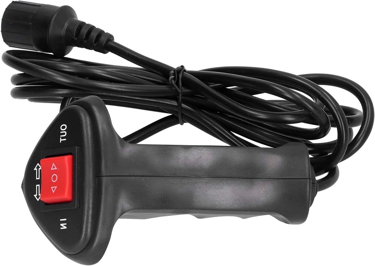 Elektrische Lier Controller - Afstandsbediening Set - Voertuig Bediening - Draadloos Met Kabel - 2.8 Meter Kabel - Zwart