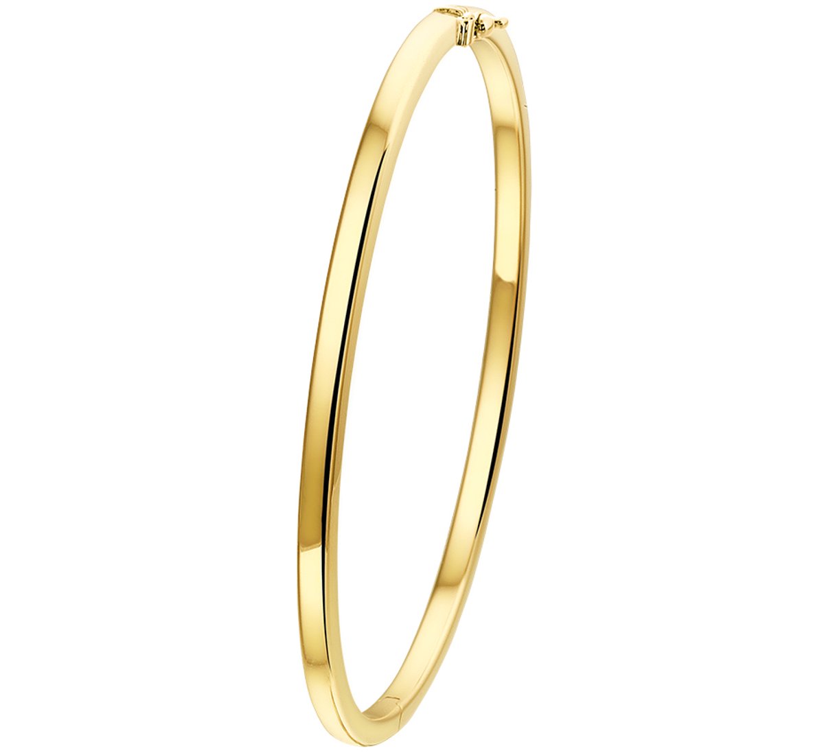 Sparkle14 Bangle Vlakke Buis - Dames - Armband - 61 mm