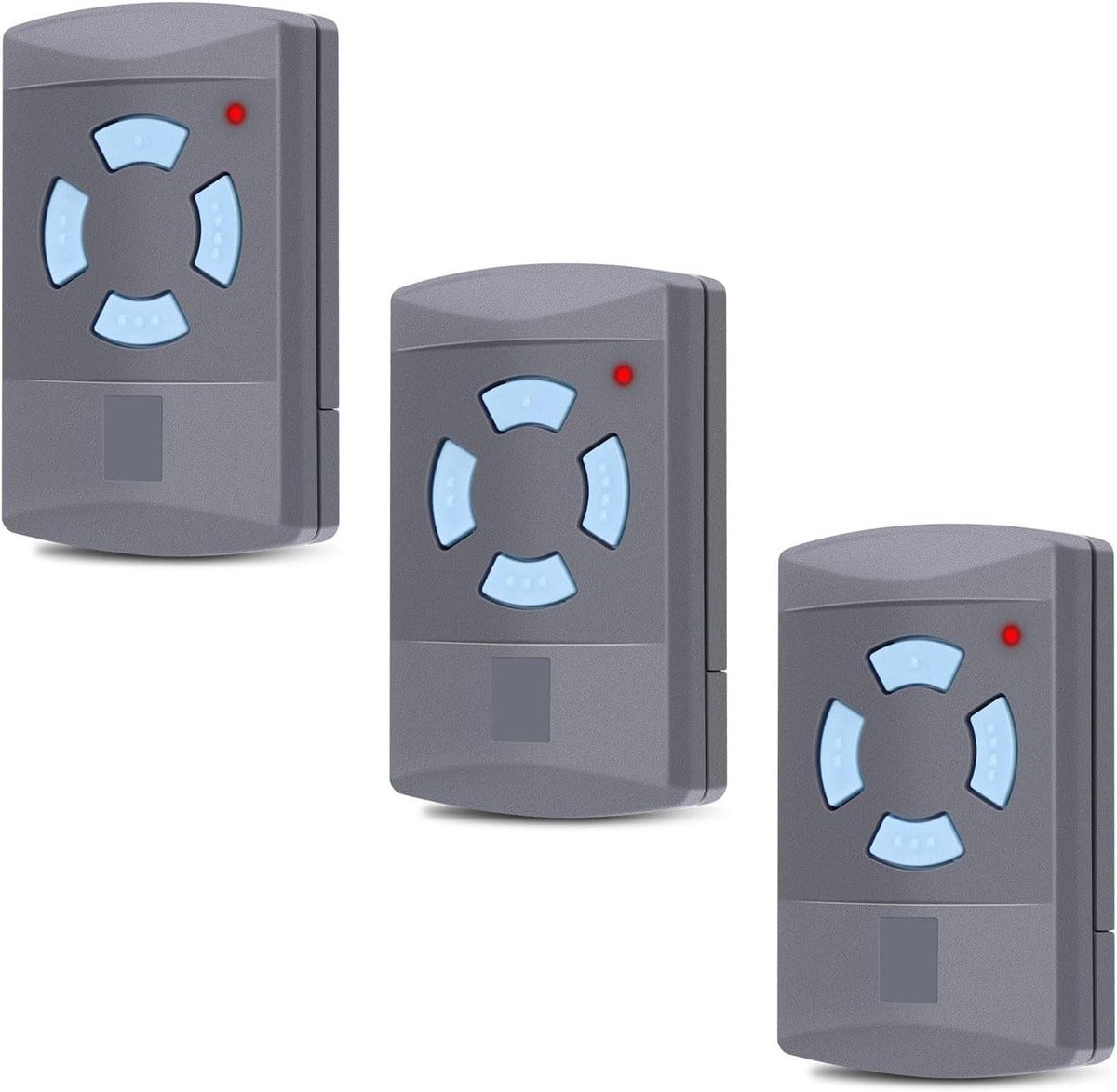 Afstandsbediening - Poort opener - Garagedeur openen - 4 kanalen - 3 stuks - Zwart