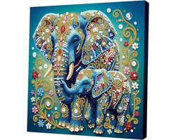 Parelschilderset - DIY Kunst - Creatief Schilderen - 3D Pareleffect - 25x25cm - Multi