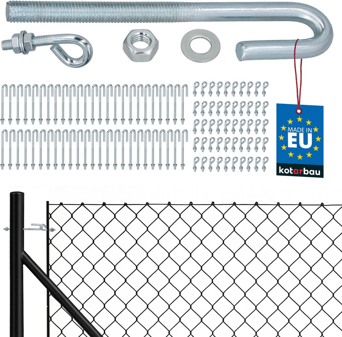 KOTARBAU 50 Stuks Draadspanner M10, Kabelspanner, Spanner van Verzinkt Staal