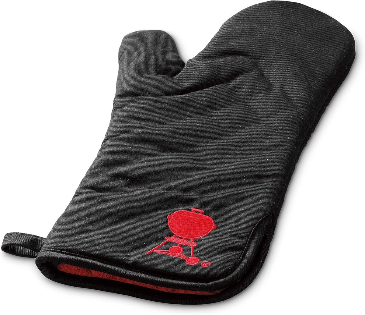 Thijox - Premium Barbecue Ovenwant | Katoen & Polyester | Hittebestendige Handschoen | 1 Maat | Zwart | Veilig Barbecueën in Tuin, Keuken en Camping
