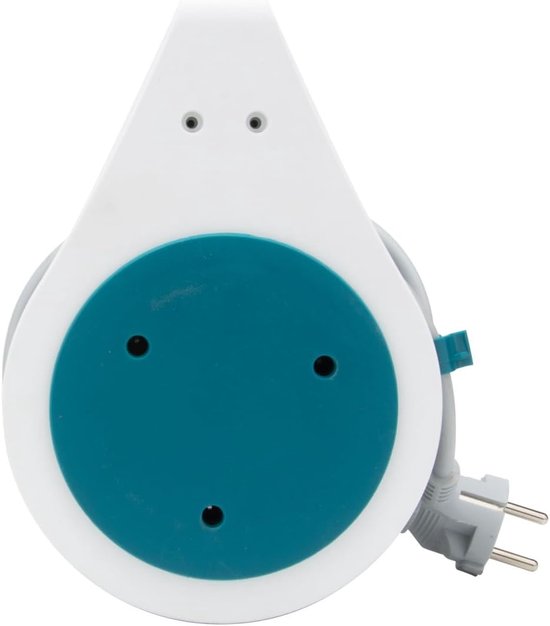 Thijox - Mini-haspel met 3 Stopcontacten, 2P+T, 7 m, Blauw, Compact en Ruimtebesparend voor Thuis, Keuken, Camping en Tuin van Thijox — afbeelding 4