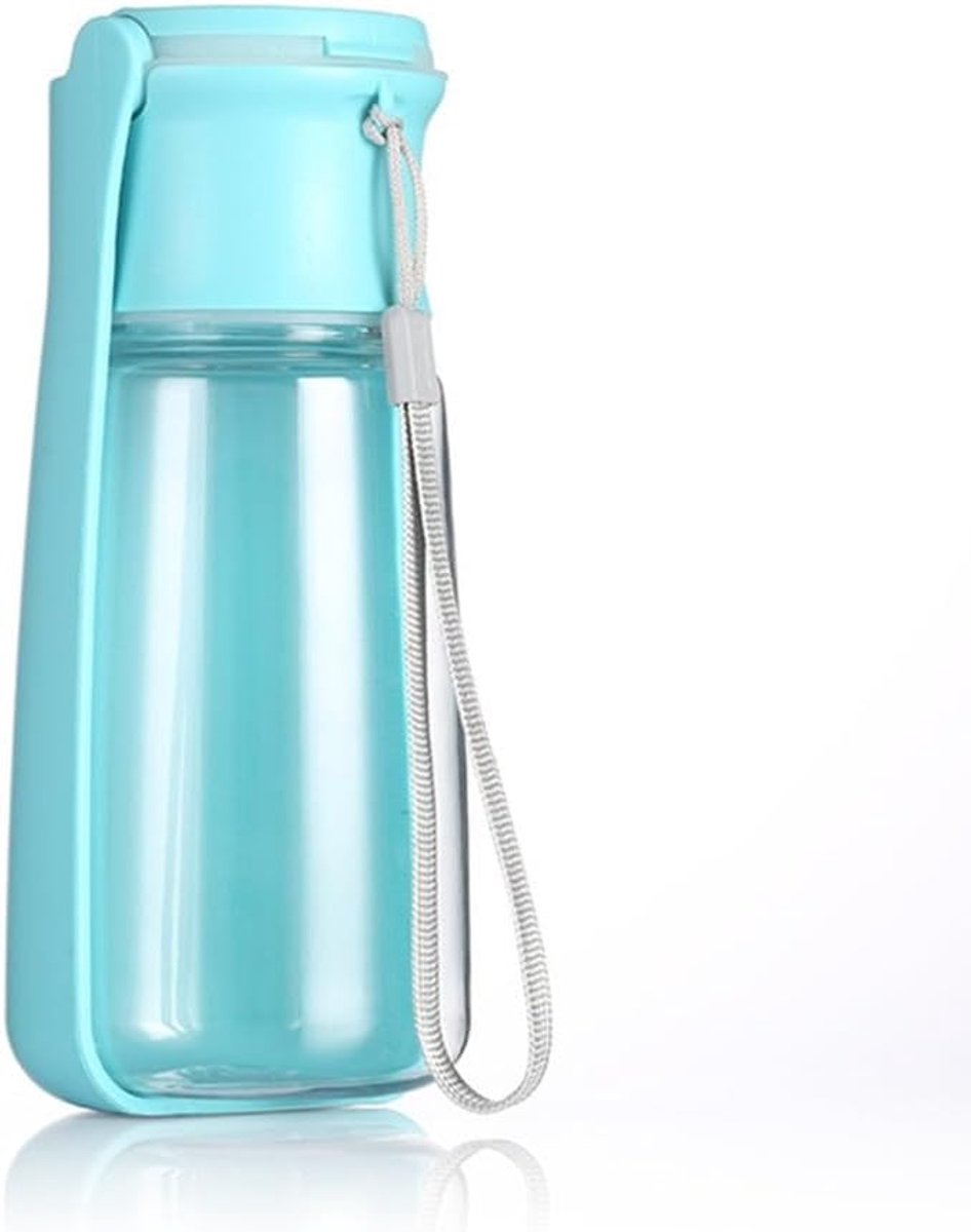 SnelShoppen - Hond Waterfles Opvouwbaar Lekvrij 350ml/550ml, Draagbare Honden Drinken Feeder met Grote Trog voor Outdoor Reizen Wandelen, BPA-vrij, On