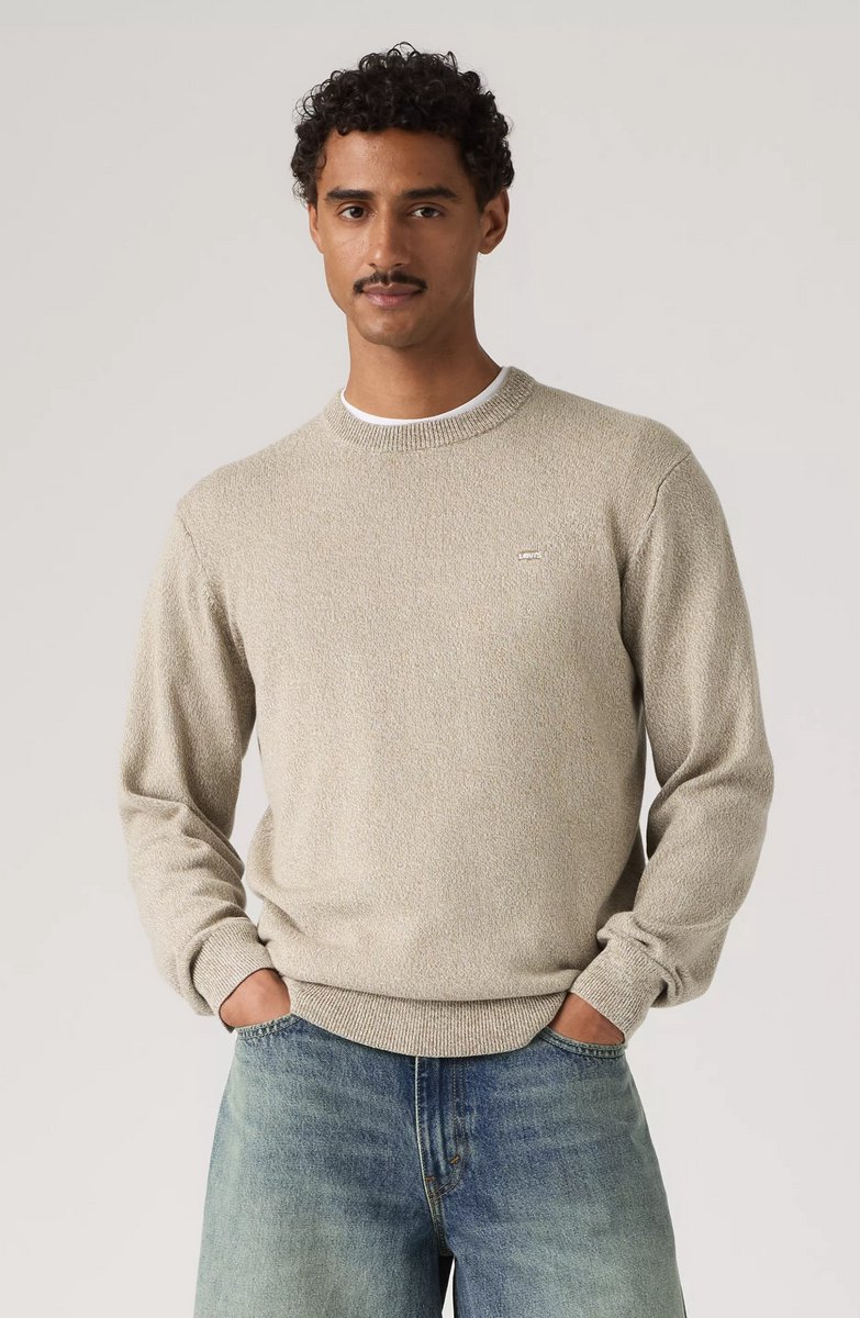Levi's - Heren sweater - Maat L - Mannen - Beige -
