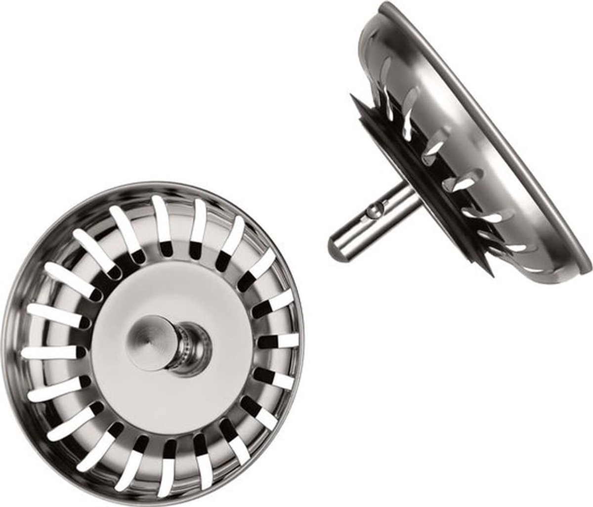 Spoelzeefje - afvoerfilter voor wastafel - 2 stuks - 80 mm