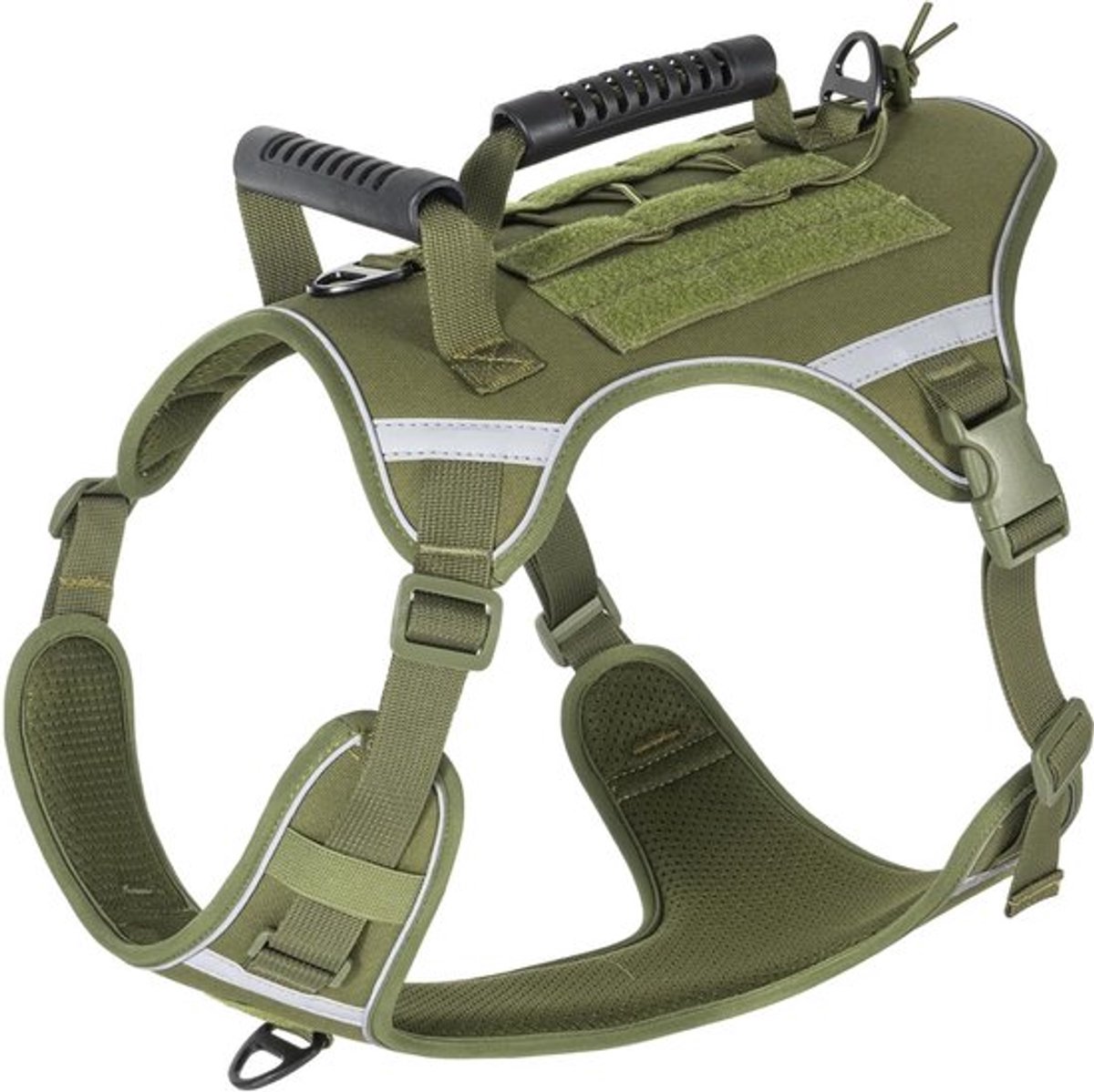 Anti-trek huisdiertuigje, huisdiertuigje - reflecterend vest met clip | Nachtveiligheidsvest voor wandelen, huisdiertuigje, L