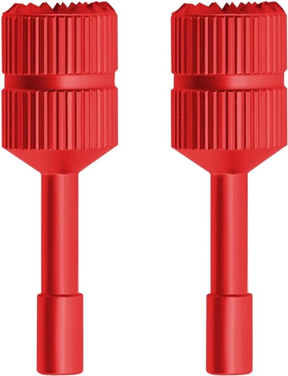 2 stuks (4 stuks) vervangende joystick-duimschakelaar Geschikt voor RC 2/RC-afstandsbediening, aluminium joystick, drone-accessoires - rood