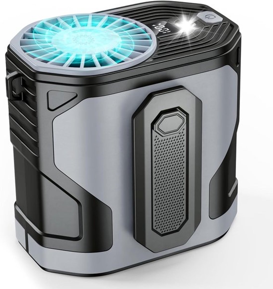 Mini Ventilator - USB - Tailleventilator - Miniventilator - oplaadfunctie - Oplaadbare ventilator - Powerbank - Noodpakket - Zomer - Campinglichtfunctie