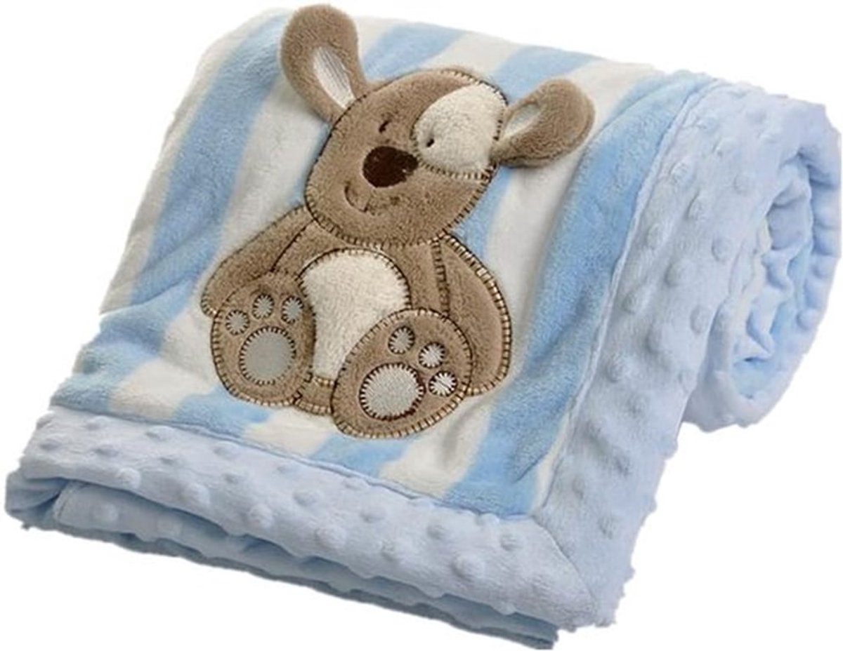 Baby fleece deken, slaapzak voor pasgeborenen, superzachte warme pluche deken, winterdeken, geschikt voor autostoel, kinderwagen, wieg