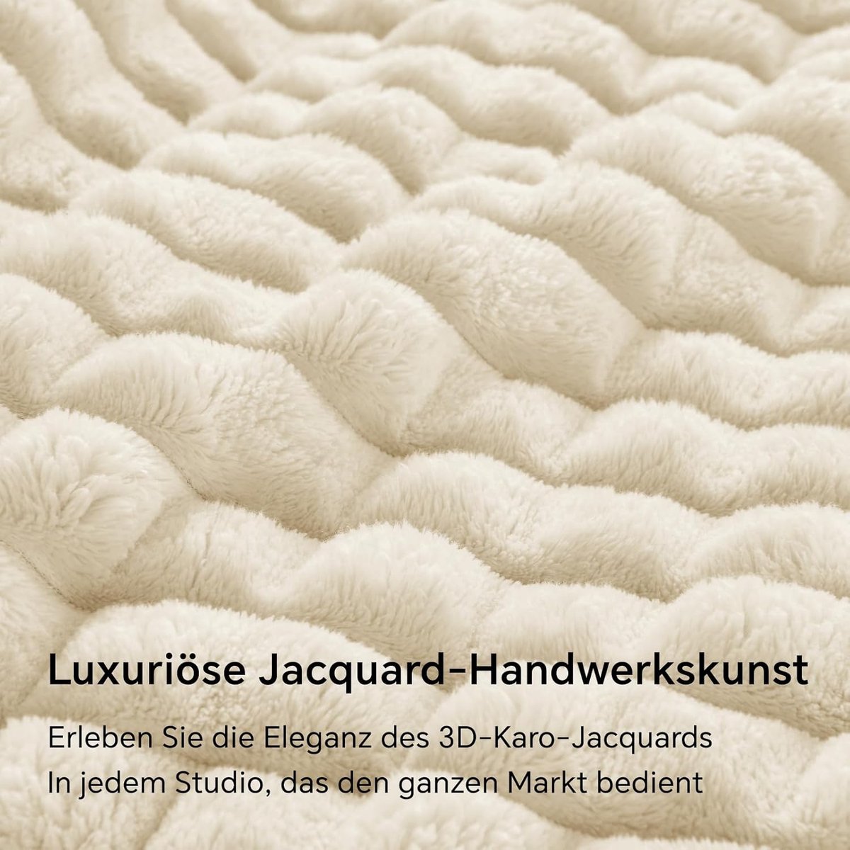 SnelShoppen - Zachte Plaid Decorative Flannel Fleece Dekens voor Bed en Bank, 125x150cm, Beige, Pluizige Geruite Gooi- en Dekbedden voor Woonkamer, Pe
