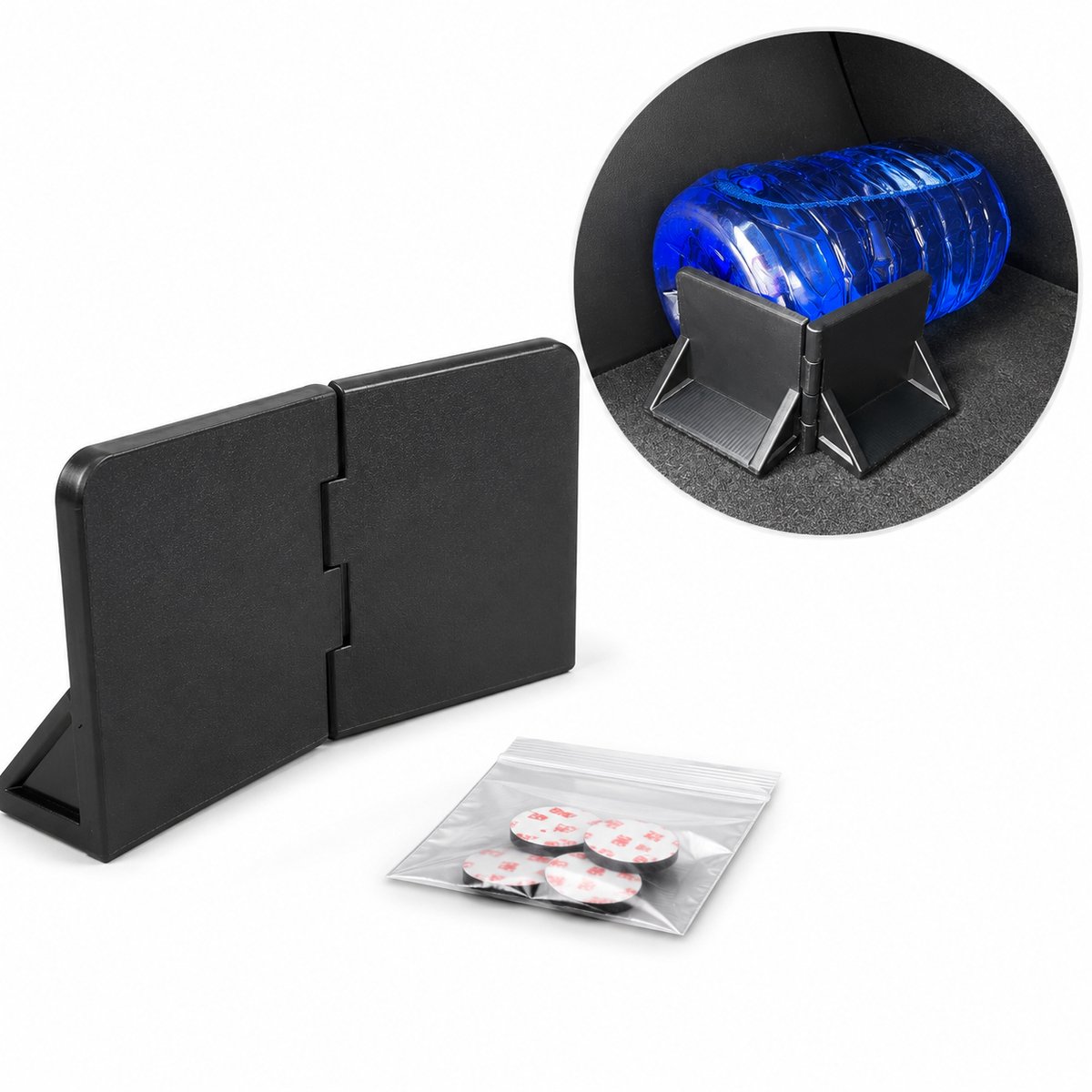 Skushy kofferbakverdeler en bagagestopper - verstelbare bagage-organizer voor de auto, helpt boodschappen, tassen, koffers en opbergboxen op hun plek te houden en de bagageruimte netjes te organiseren
