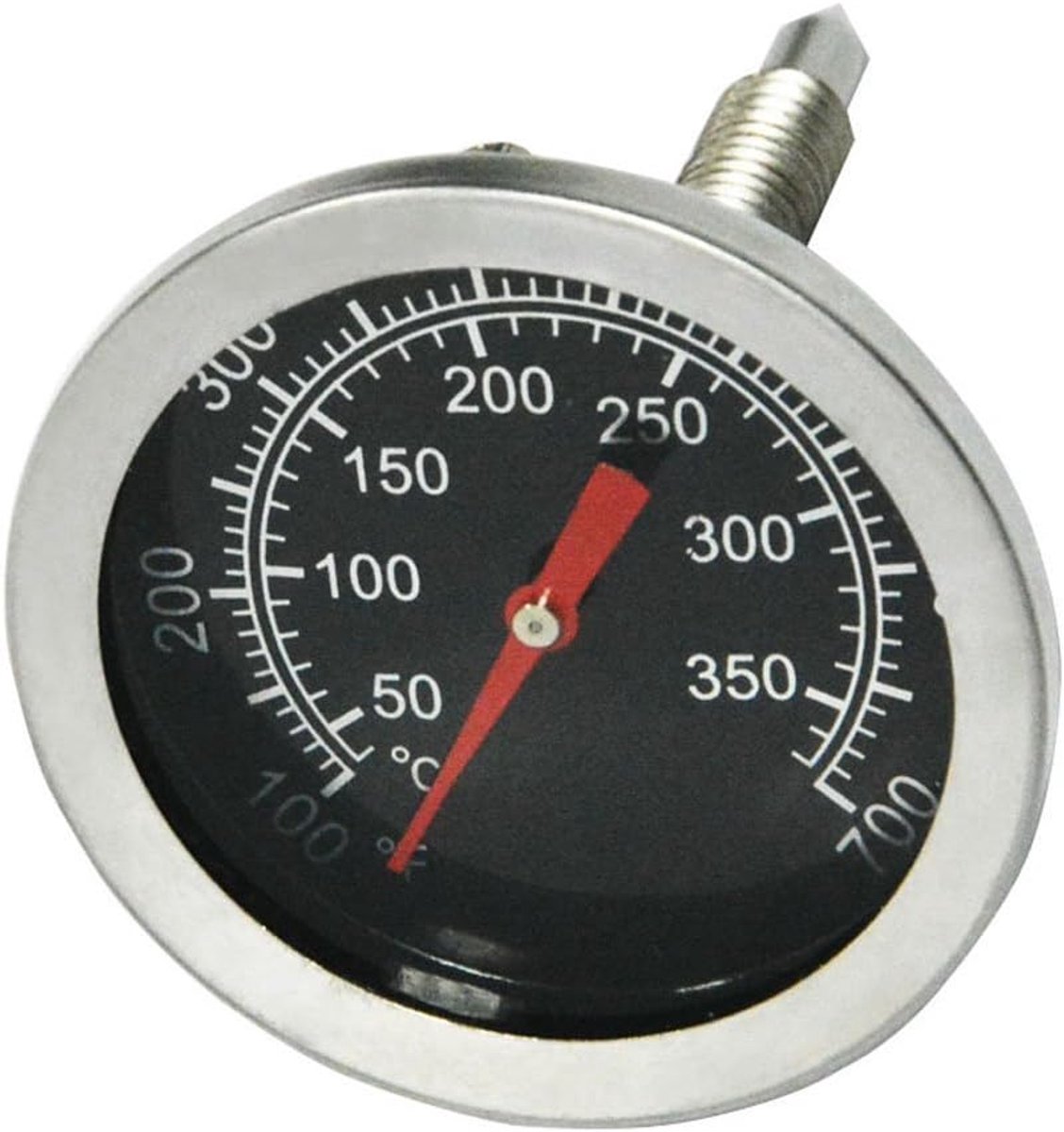 SnelShoppen - BBQ Oven Thermometer 52mm - RVS Temperatuurmeter voor Grill en Rookoven - Celcius & Fahrenheit (50°C tot 350°C) - Voor Perfecte BBQ en G