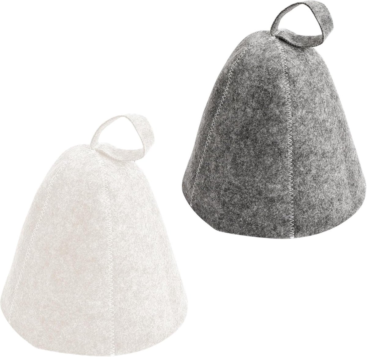 SnelShoppen - 2 Stuks Vilt Sauna Hoed, Ideale Sauna Hoed voor Mannen en Vrouwen, Hoge Kwaliteit Sauna Accessoires, Unieke Wellness Ervaring, Perfect v