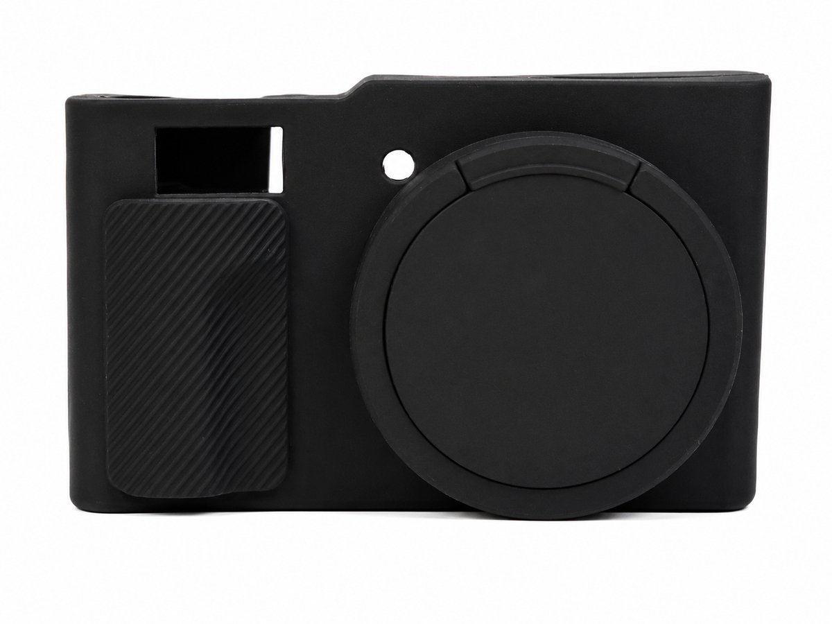 DrPhone CamGuard ZS99 – Siliconen Beschermhoes voor Panasonic Lumix ZS99 – Schokabsorberend – Krasbestendig – Extra Grip – Zwart