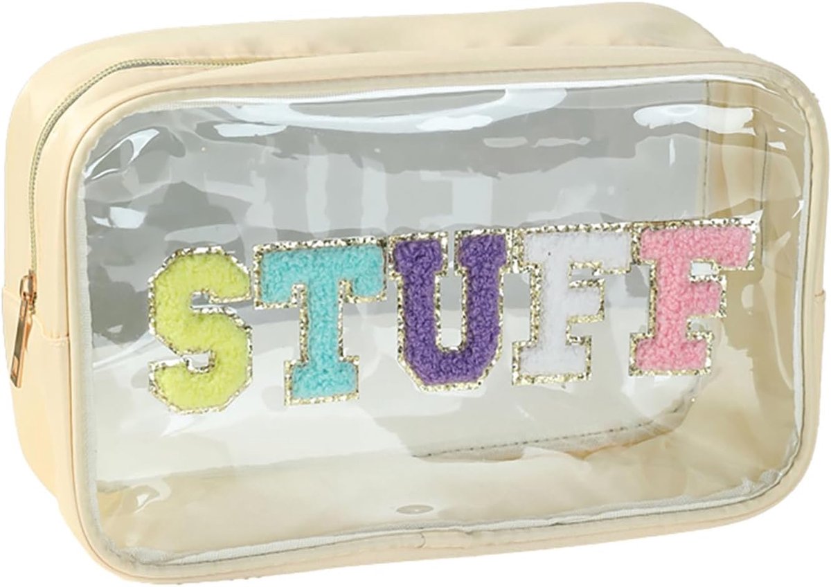 SnelShoppen - Transparante Toilettas - Waterdichte Makeup Tas met Rits - Multifunctionele Reistas voor Vrouwen en Kinderen - 27x10x17cm PVC Organizer