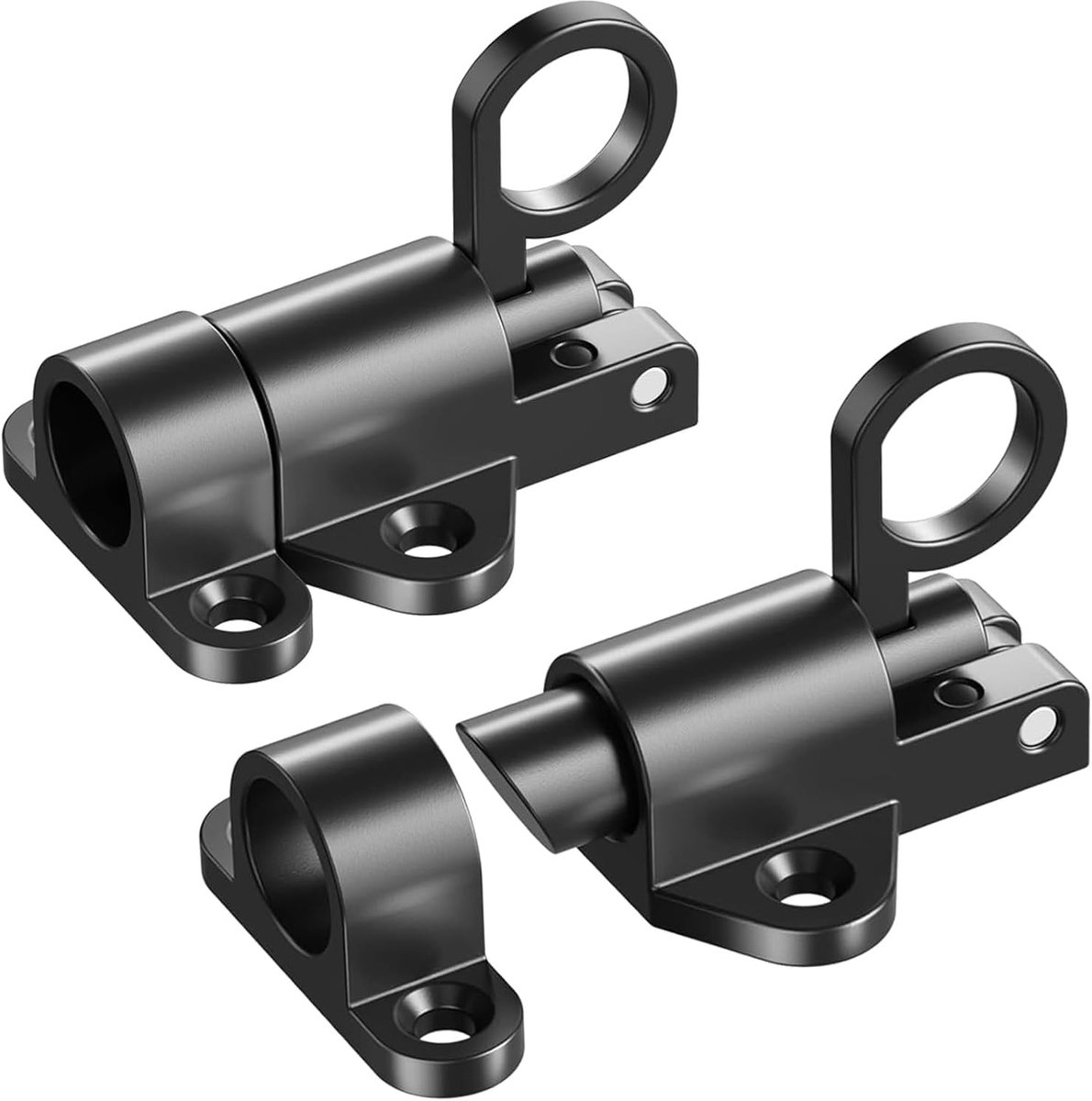 SnelShoppen - Zelfsluitende Deurslot, Veer Deurslot, Resistente Boutslot, Aluminium Veiligheidsautomaat voor Schuifdeuren, Met Schroeven, Voor Binnen