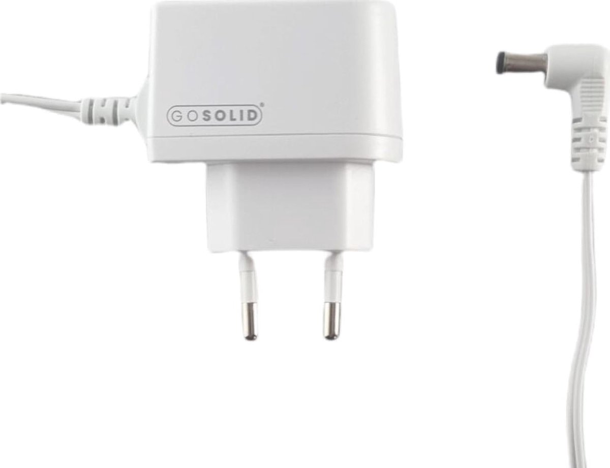 Thijox - GO SOLID! Babyfoon Oplader Adapter - Compatibel met Alecto DBX-85 Eco - Verleng je babyfoon gebruik met deze stevige lader - Ideaal voor oude