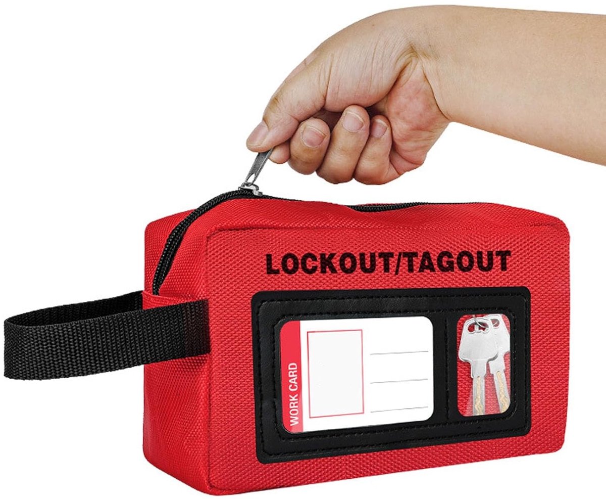 Grote Capaciteit Lockout Tagout Tas voor Circuit Breaker Opslag, Veiligheidslabels en Lockout Apparatuur