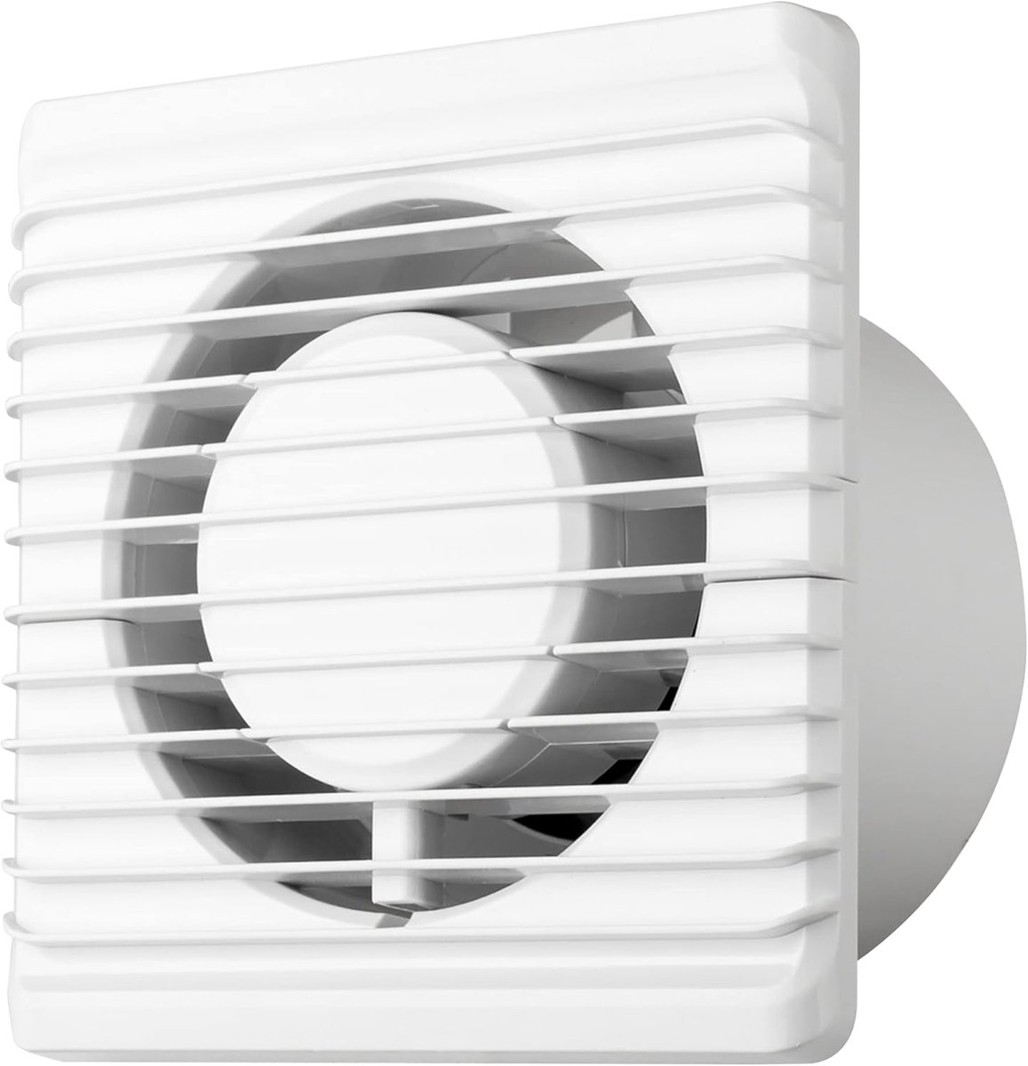 Thijox - Wandventilator Ø 80 mm voor Badkamer, Keuken, Kleine Ruimte - Stijlvol Wit Design voor Optimale Ventilatie en Vochtregulatie