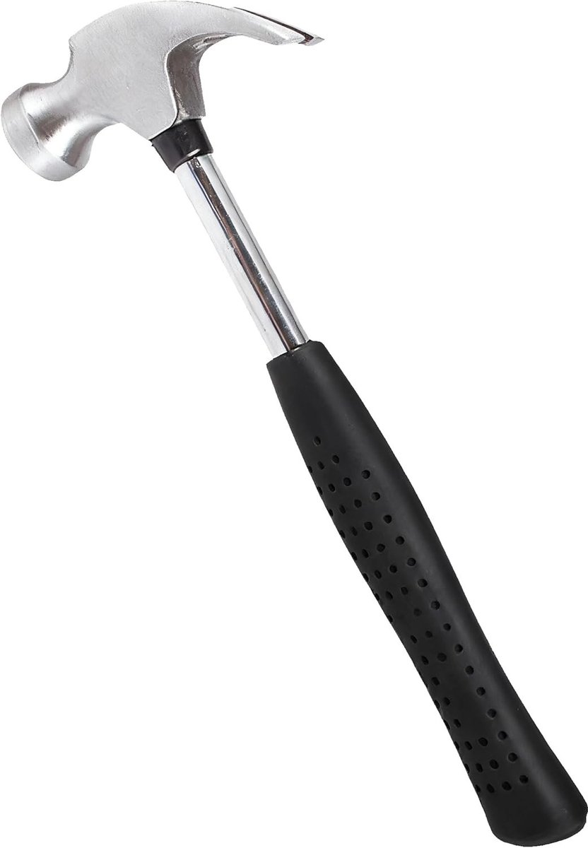 Mini Klauw Hamer 4oz 160mm met Rubber Handvat - Perfect voor Houtbewerking en Creatieve Projecten voor Kinderen en Studenten
