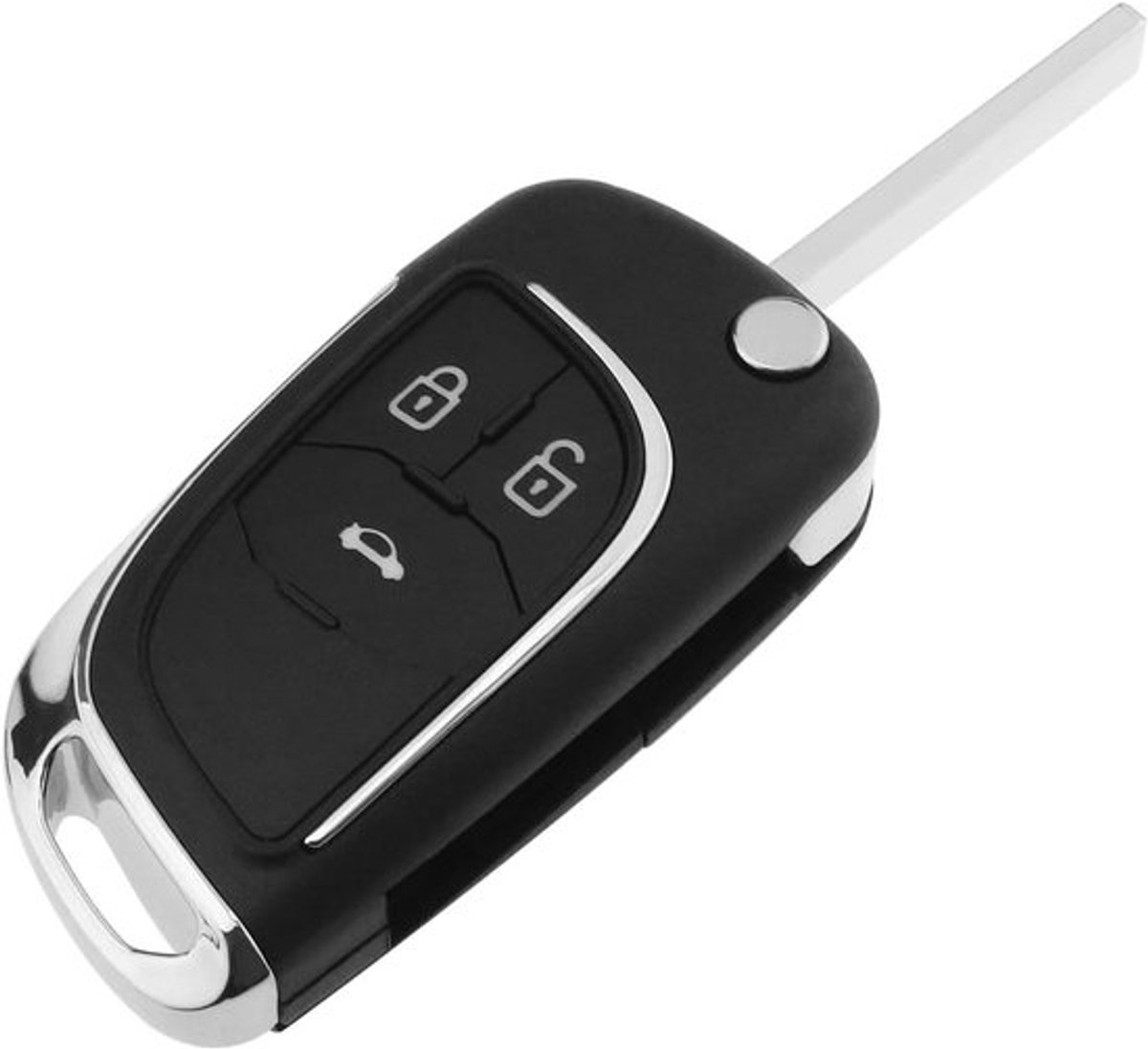 Afstandsbediening Sleutel Cover - Opvouwbaar - Auto - Shell - Compatibel - Opel Astra J Insignia Mokka Autotoets Hoesje.