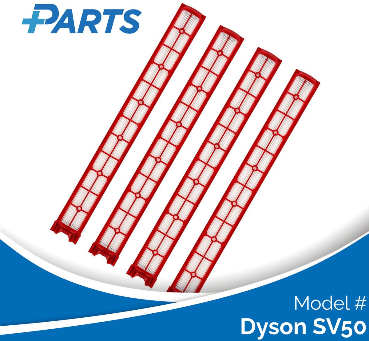 Dyson SV50 Filters (4 Stuks, Plus.Parts® alternatief voor 974281-01)