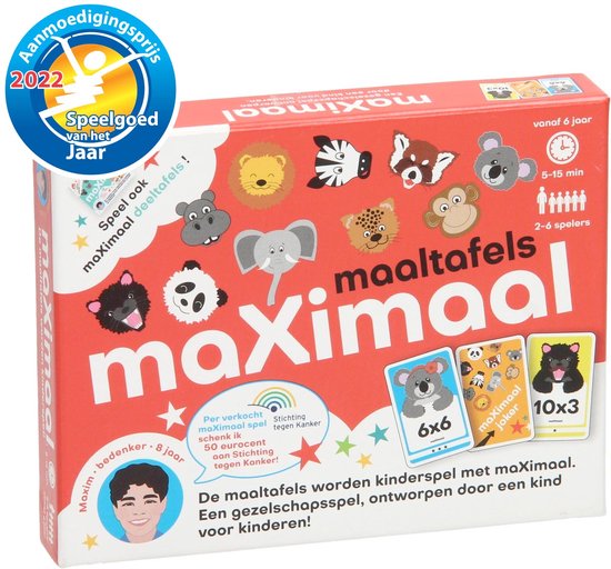 maXimaal Maaltafels Keersommen - educatief speelgoed - rekenen, tafels en delen wordt kinderspel