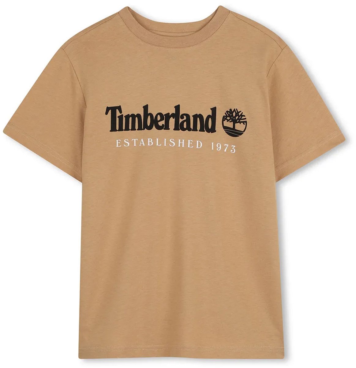 Timberland T60968 T-shirt Met Korte Mouwen 6 Years Jongen Beige
